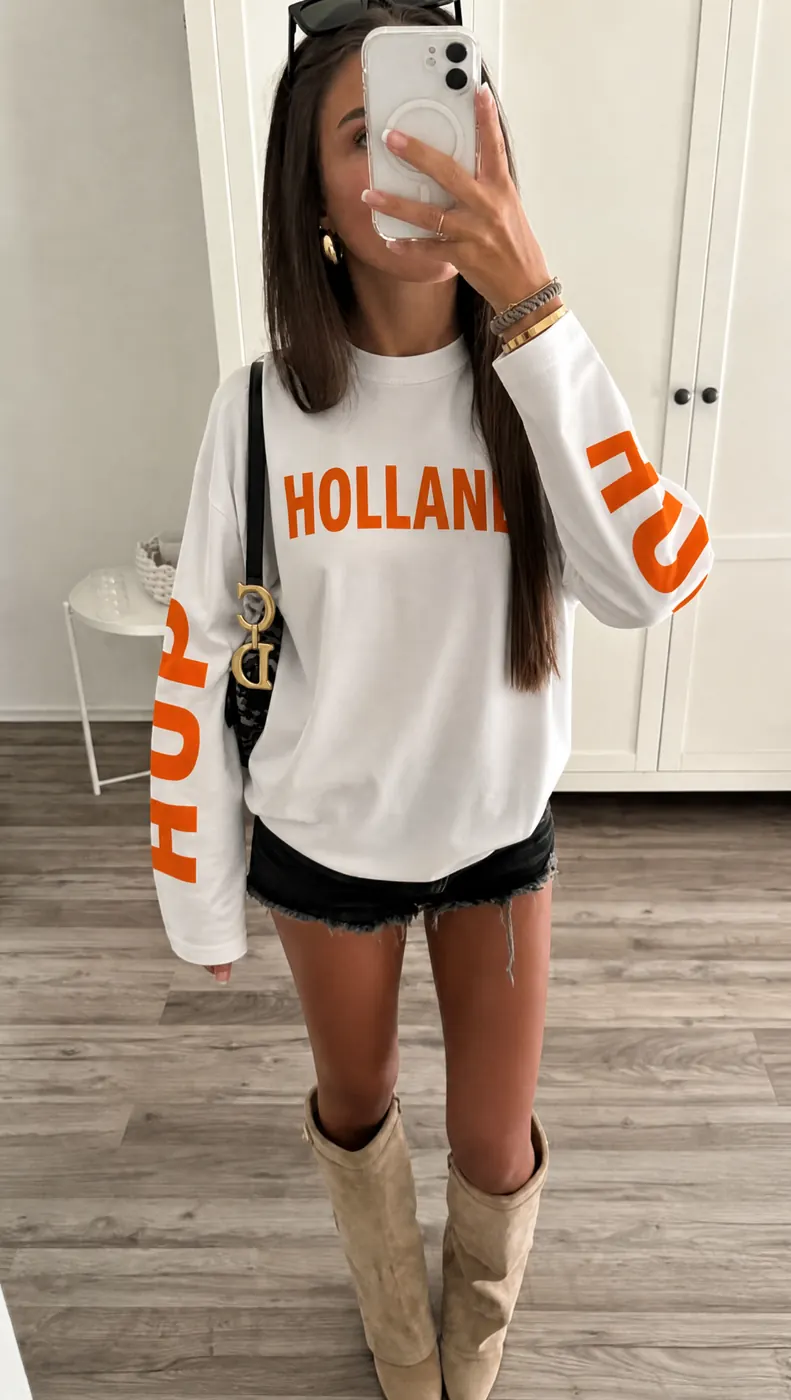 Gestreepte casual outfit als styling inspiratie binnen de WK 2026 lookbook.
